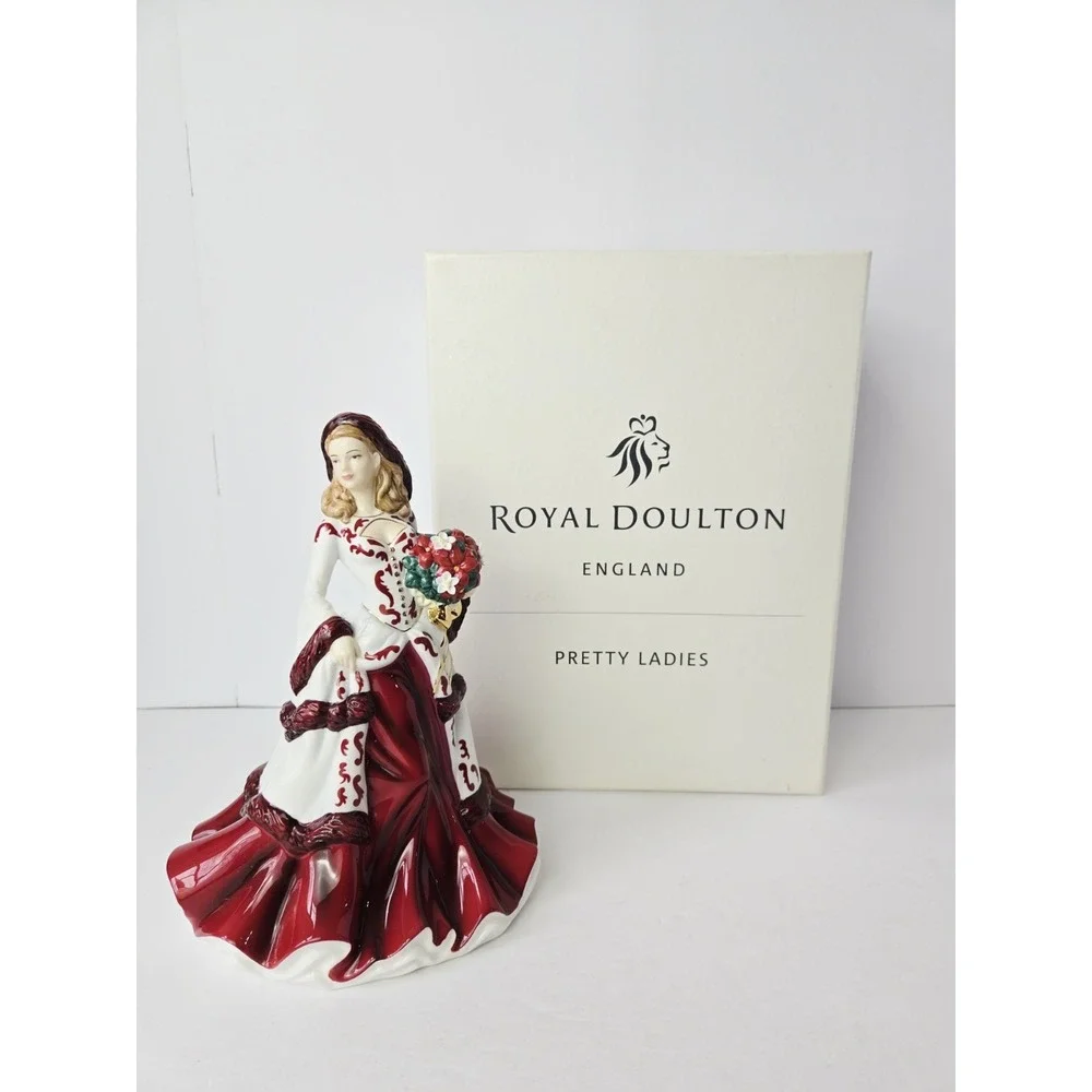 Royal Doulton figurine Pretty Ladies Christmas‎ Day 2008 w/ box